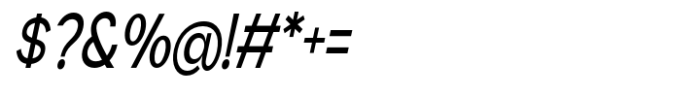 Geometra Sans Medium Condensed Slanted Font OTHER CHARS