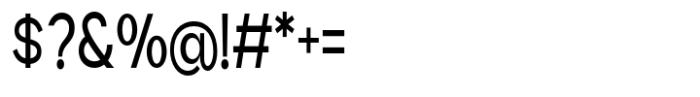 Geometra Sans Medium Condensed Font OTHER CHARS