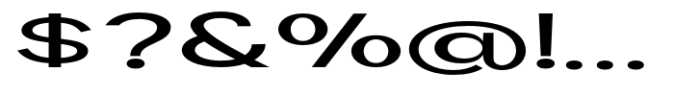 Geometra Sans Medium Expanded Font OTHER CHARS