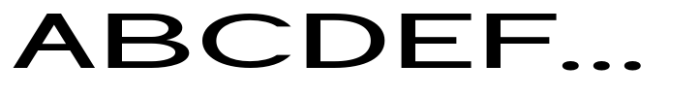Geometra Sans Medium Expanded Font UPPERCASE