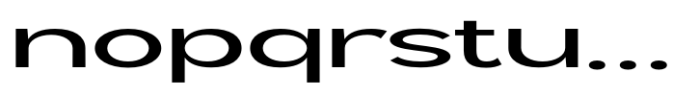 Geometra Sans Medium Expanded Font LOWERCASE