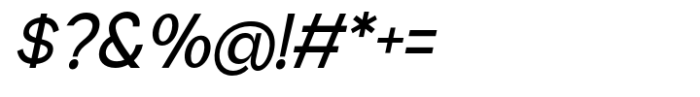 Geometra Sans Medium Slanted Font OTHER CHARS