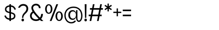 Geometra Sans Regular Font OTHER CHARS