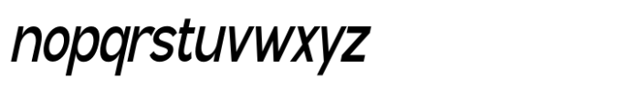 Geometra Sans Semi Bold Condensed Slanted Font LOWERCASE