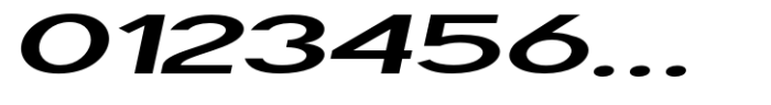 Geometra Sans Semi Bold Expanded Slanted Font OTHER CHARS
