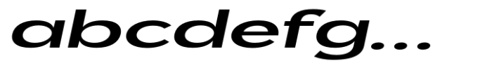 Geometra Sans Semi Bold Expanded Slanted FONT