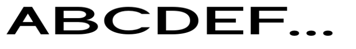 Geometra Sans Semi Bold Expanded Font UPPERCASE