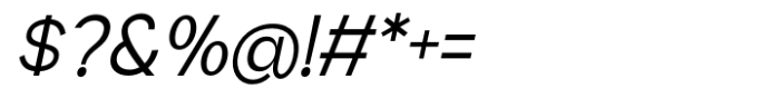 Geometra Sans Slanted Font OTHER CHARS