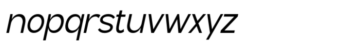 Geometra Sans Slanted Font LOWERCASE