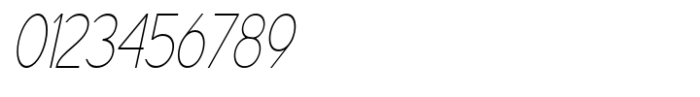 Geometra Sans Thin Condensed Slanted Font OTHER CHARS