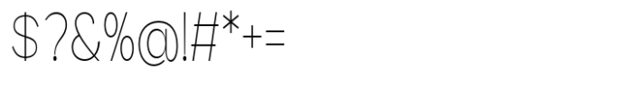 Geometra Sans Thin Condensed Font OTHER CHARS