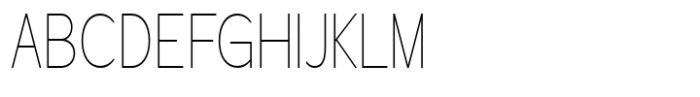 Geometra Sans Thin Condensed Font UPPERCASE
