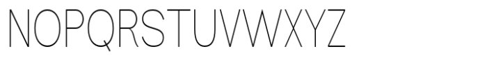 Geometra Sans Thin Condensed Font UPPERCASE