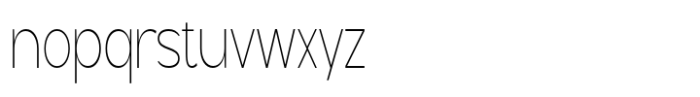 Geometra Sans Thin Condensed Font LOWERCASE