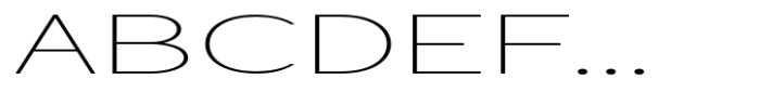 Geometra Sans Thin Expanded Font UPPERCASE