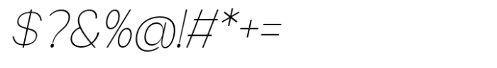 Geometra Sans Thin Slanted Font OTHER CHARS