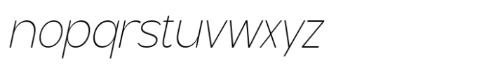 Geometra Sans Thin Slanted Font LOWERCASE