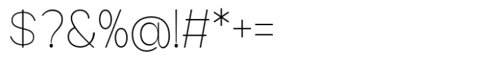 Geometra Sans Thin Font OTHER CHARS