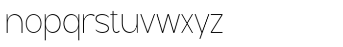 Geometra Sans Thin Font LOWERCASE