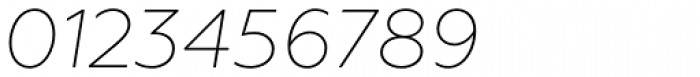 Geometria ExtraLight Italic Font OTHER CHARS