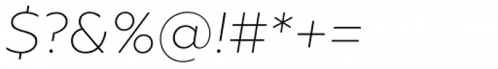 Geometria ExtraLight Italic Font OTHER CHARS
