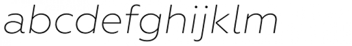 Geometria ExtraLight Italic Font LOWERCASE