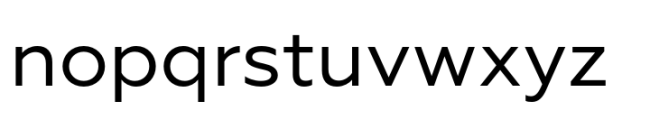Geometria Regular Font LOWERCASE