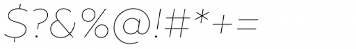 Geometria Thin Italic Font OTHER CHARS
