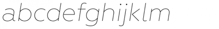 Geometria Thin Italic Font LOWERCASE