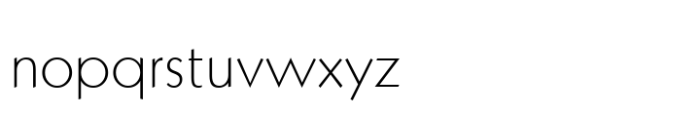 Geometric 231 Std Light Font LOWERCASE