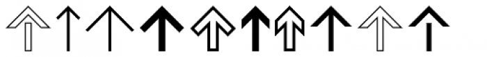 Geometric Arrows Font OTHER CHARS
