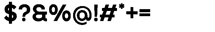 Geometric Branding Font OTHER CHARS