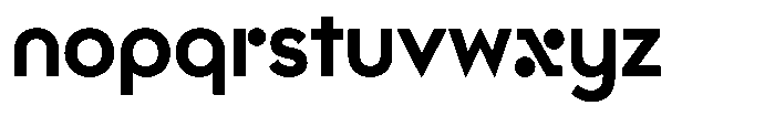Geometric Branding Font LOWERCASE