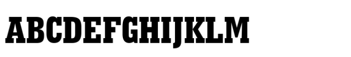 Geometric Slabserif 703 Std Extra Bold Condensed Font UPPERCASE