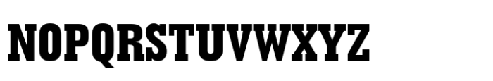 Geometric Slabserif 703 Std Extra Bold Condensed Font UPPERCASE