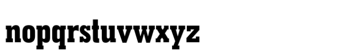 Geometric Slabserif 703 Std Extra Bold Condensed Font LOWERCASE
