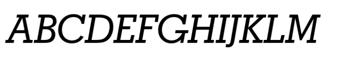 Geometric Slabserif 703 Std Medium Italic Font UPPERCASE