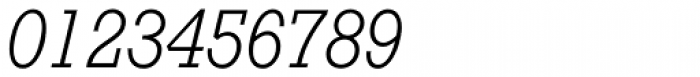 Geometric Slabserif 712 Light Italic Font OTHER CHARS