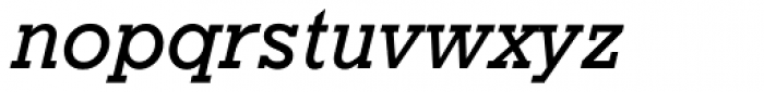 Geometric Slabserif 712 Medium Italic Font LOWERCASE