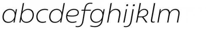 Geometrica Extra Light Italic Font LOWERCASE