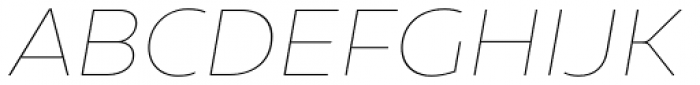 Geometrica Thin Italic Font UPPERCASE