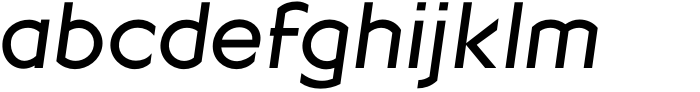 Geometrico Sans Copy Italic Font LOWERCASE