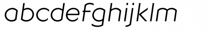 Geometrico Sans Thin Italic Font LOWERCASE
