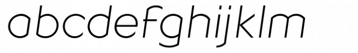 Geometrico Sans Ultra Light Italic Font LOWERCASE