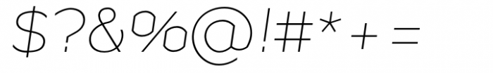 Geometrico Sans Ultra Thin Italic Font OTHER CHARS