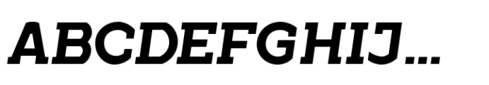 Geometrico Slab Bold Italic Font UPPERCASE