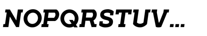 Geometrico Slab Bold Italic Font UPPERCASE