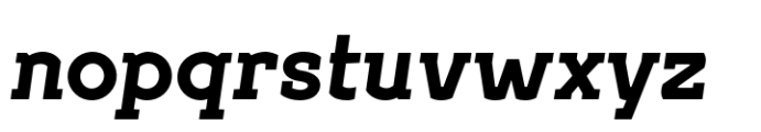 Geometrico Slab Bold Italic Font LOWERCASE