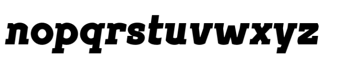 Geometrico Slab Extra Black Italic Font LOWERCASE