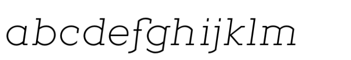 Geometrico Slab Extra Light Italic FONT